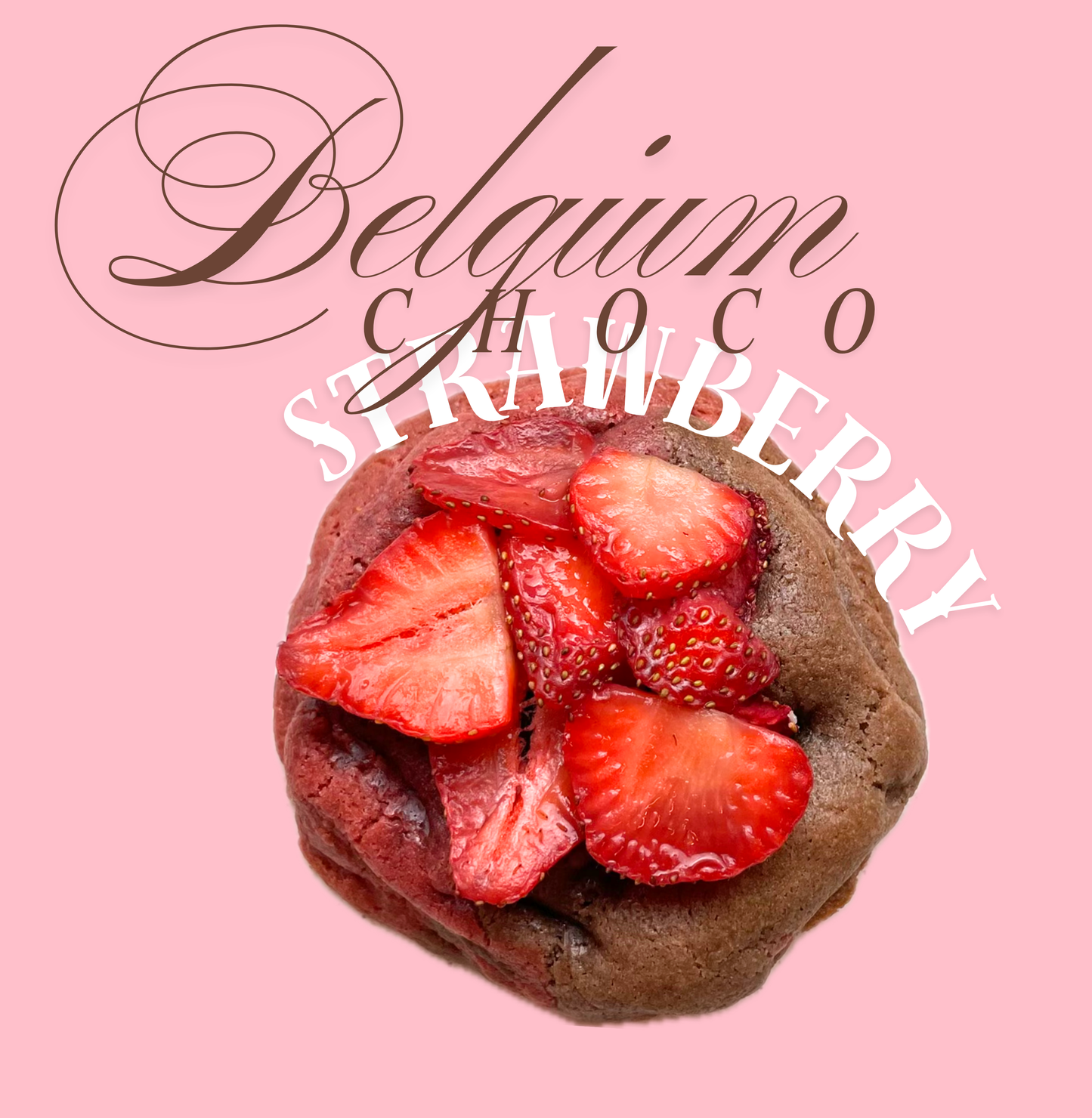 XL Belgium chocolate - strawberry cookie